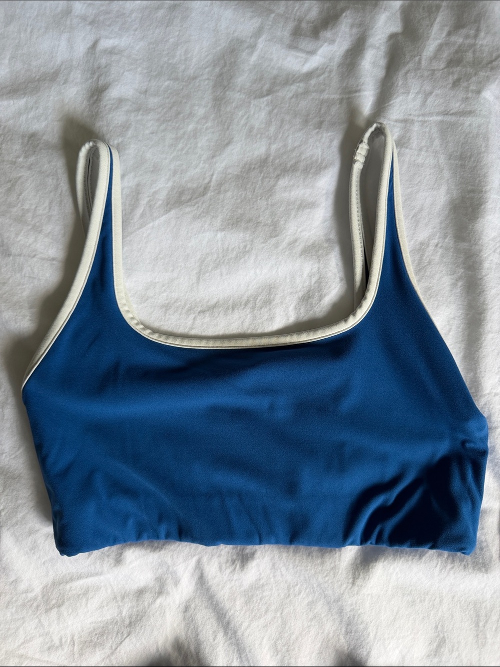 Splits 59 Blue Scoop Neck Sports Bra